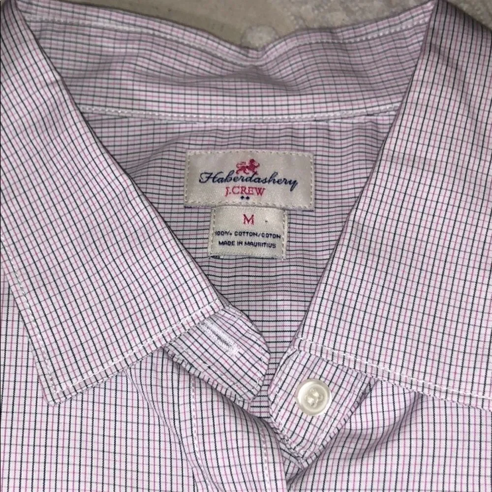 J Crew Haberdashery Fitted Shirt Medium NWOT